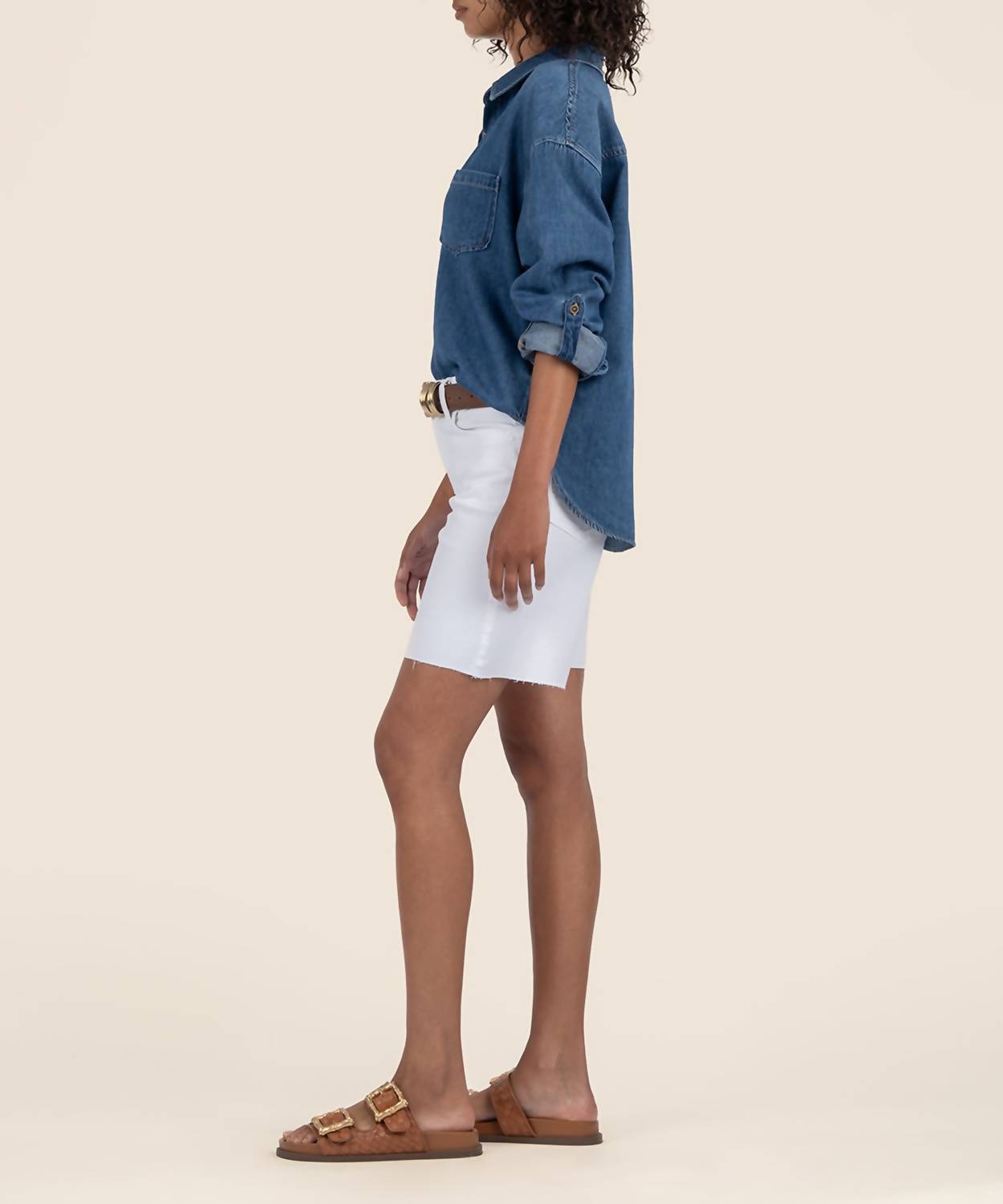 Kut From The Kloth - Hailey High Rise Long Bermuda Short
