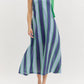 Entro - One Shoulder Striped Maxi Dress