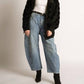 Bibi - Checkered Sherpa Oversized Shacket
