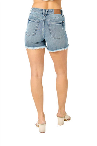 Judy Blue - HI-WAIST BUTTON FLY SHORTS