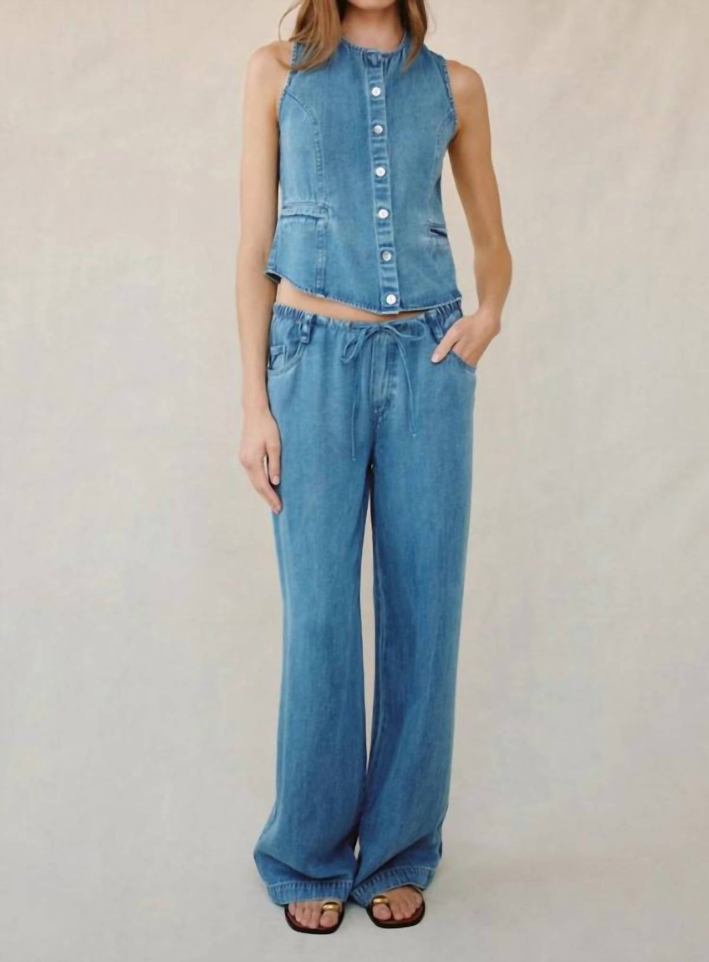Bella Dahl - Drawstring Relaxed Jean