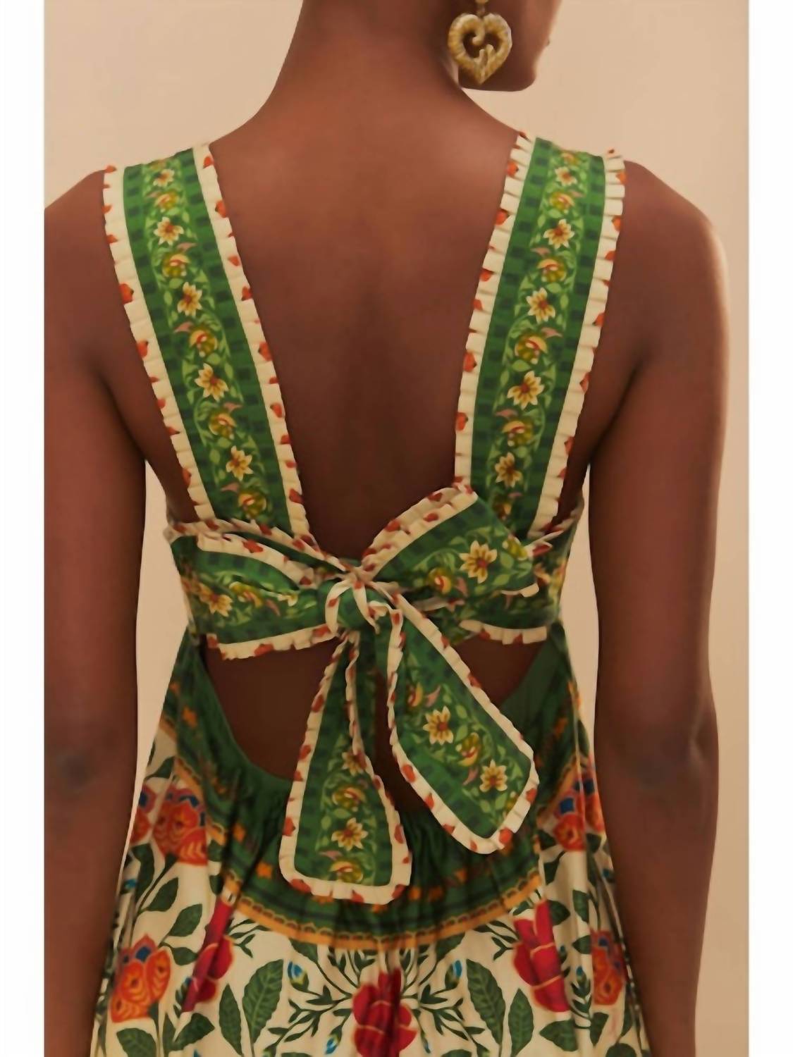 Farm Rio - Back Bow Maxi Dress