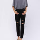 Judy Blue - High Waist Destroyed Boyfriend Denim Jeans