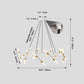 41" White & Golden Modern Chandelier Light Fixture