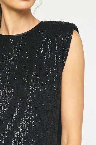 Entro - Sequin Sleeveless Top