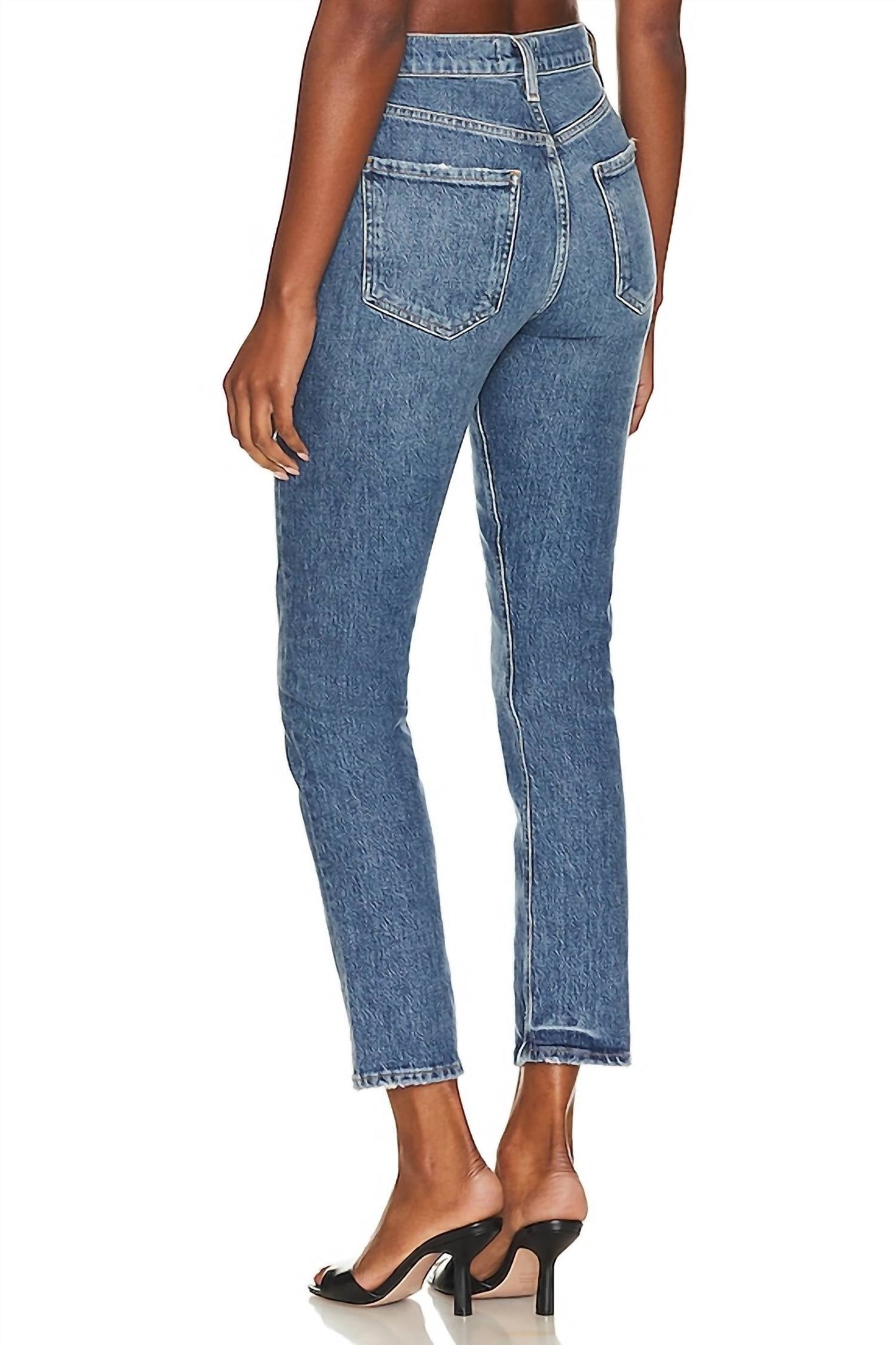 Agolde - Riley Long High-waisted Straight Leg Jeans
