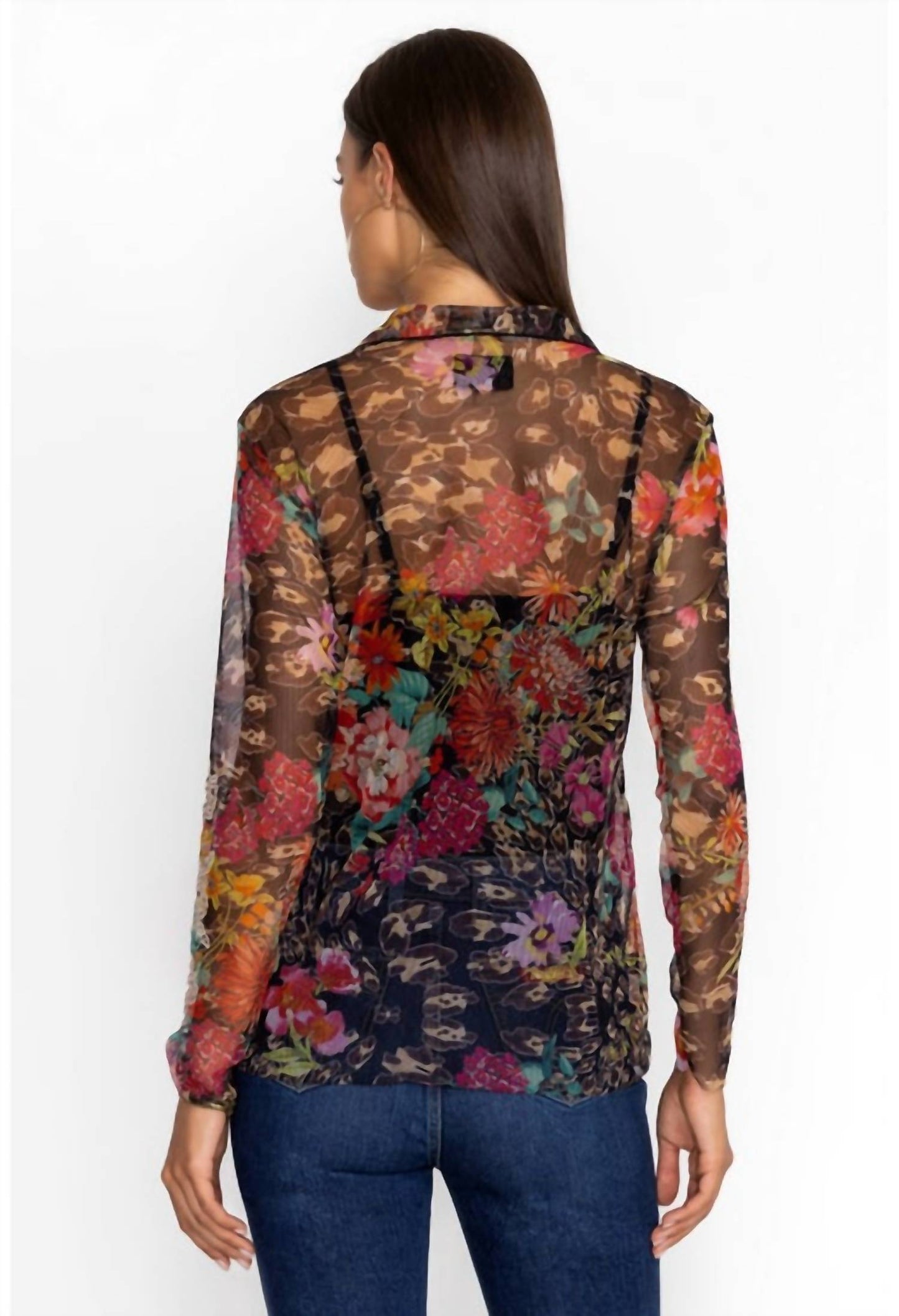 Johnny Was - MAZZY BUTTON DOWN FITTED BLOUSE (SLIP)
