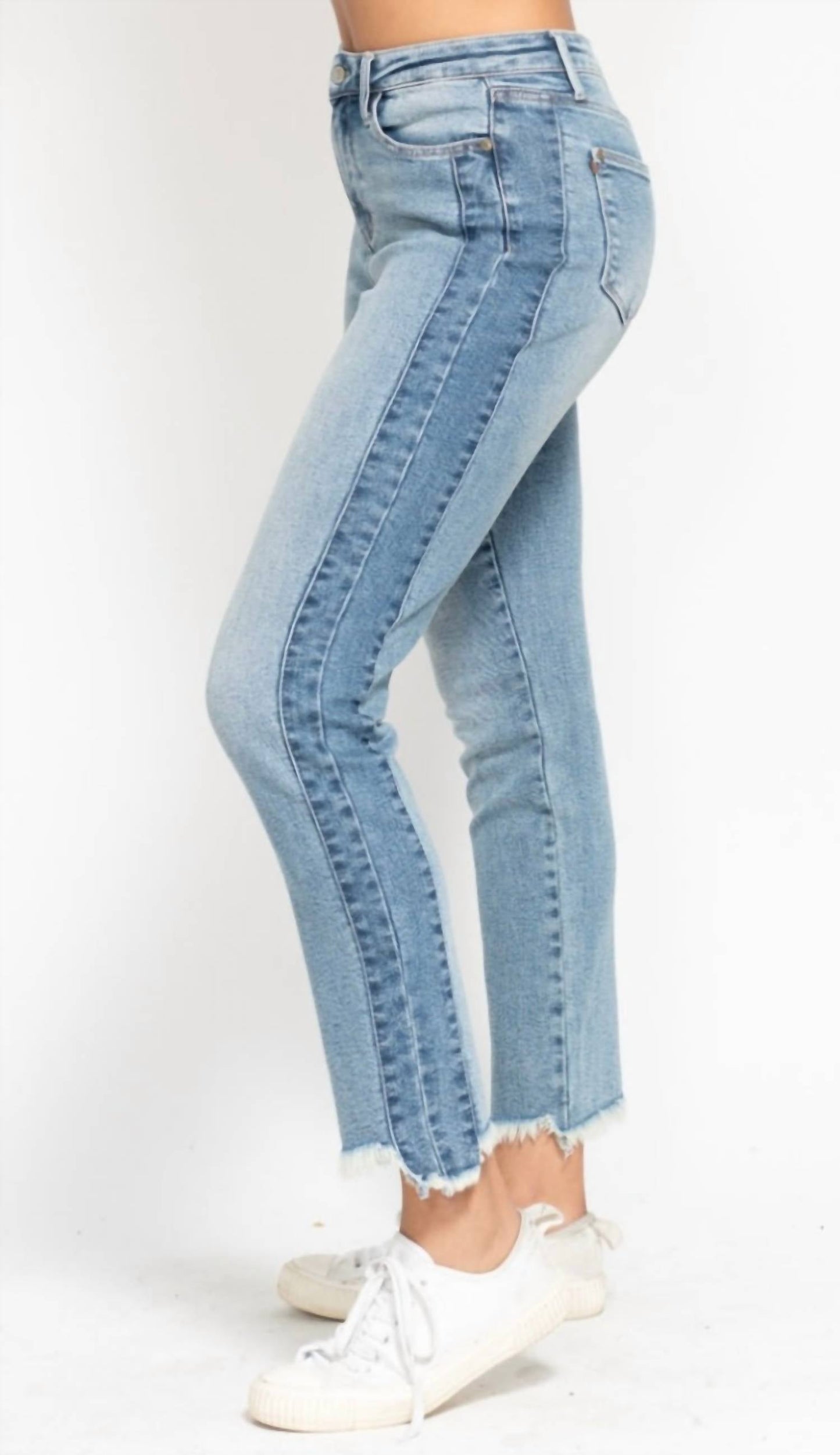 Judy Blue - Penn High Waist Vintage Wash Side Panel Jean