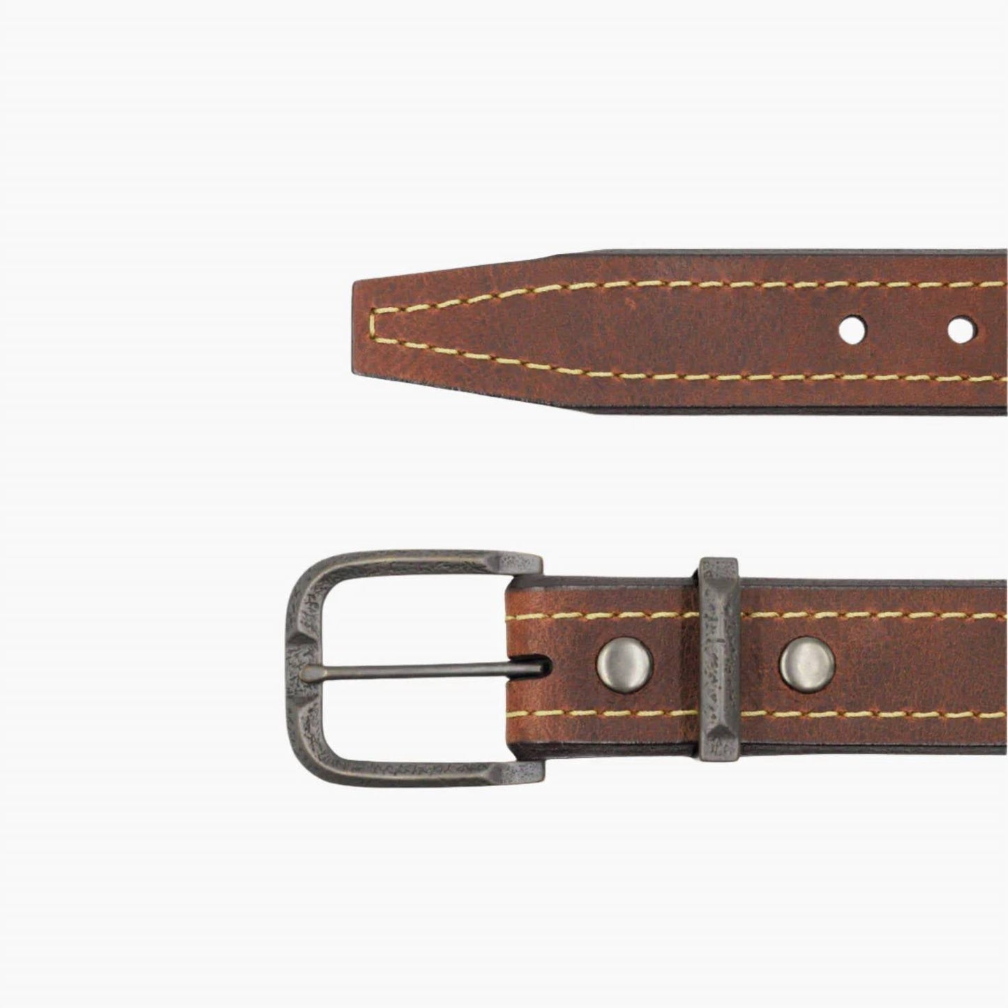 Lejon Leather Goods - Men's Vintage Bison Leather Granada Usa Made Belt