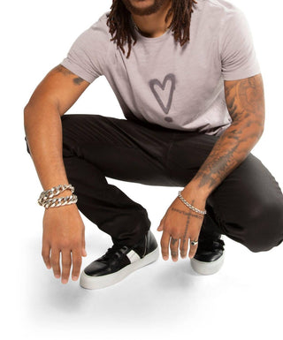 On This Day - Exclamation Heart Graphic Short Sleeve Knit Tee