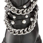 Nine West - Women's Cearlz3 Chain Detailed Leather Ankle Boots