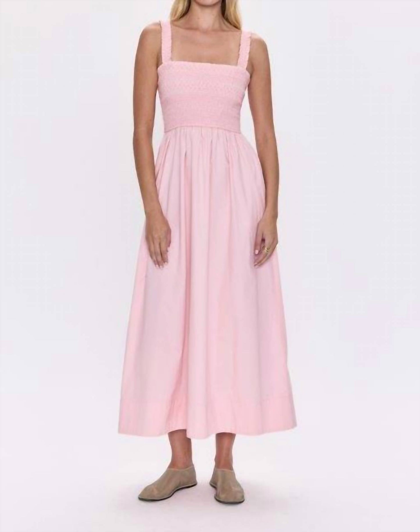 Pistola - Genevieve Smocked Embroidered Bodice Dress