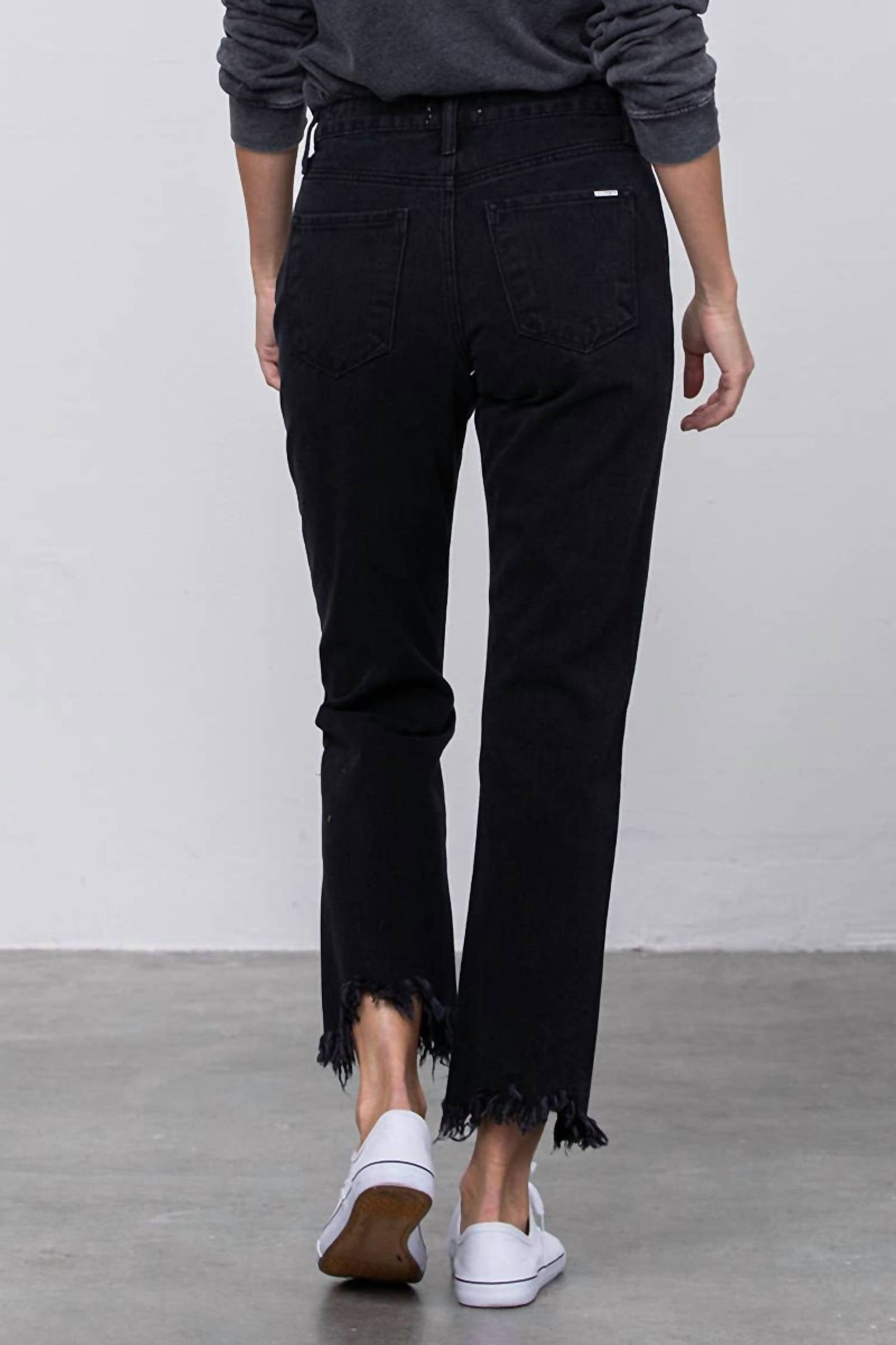 Insane Gene - High Rise Ripped Frayed Jeans