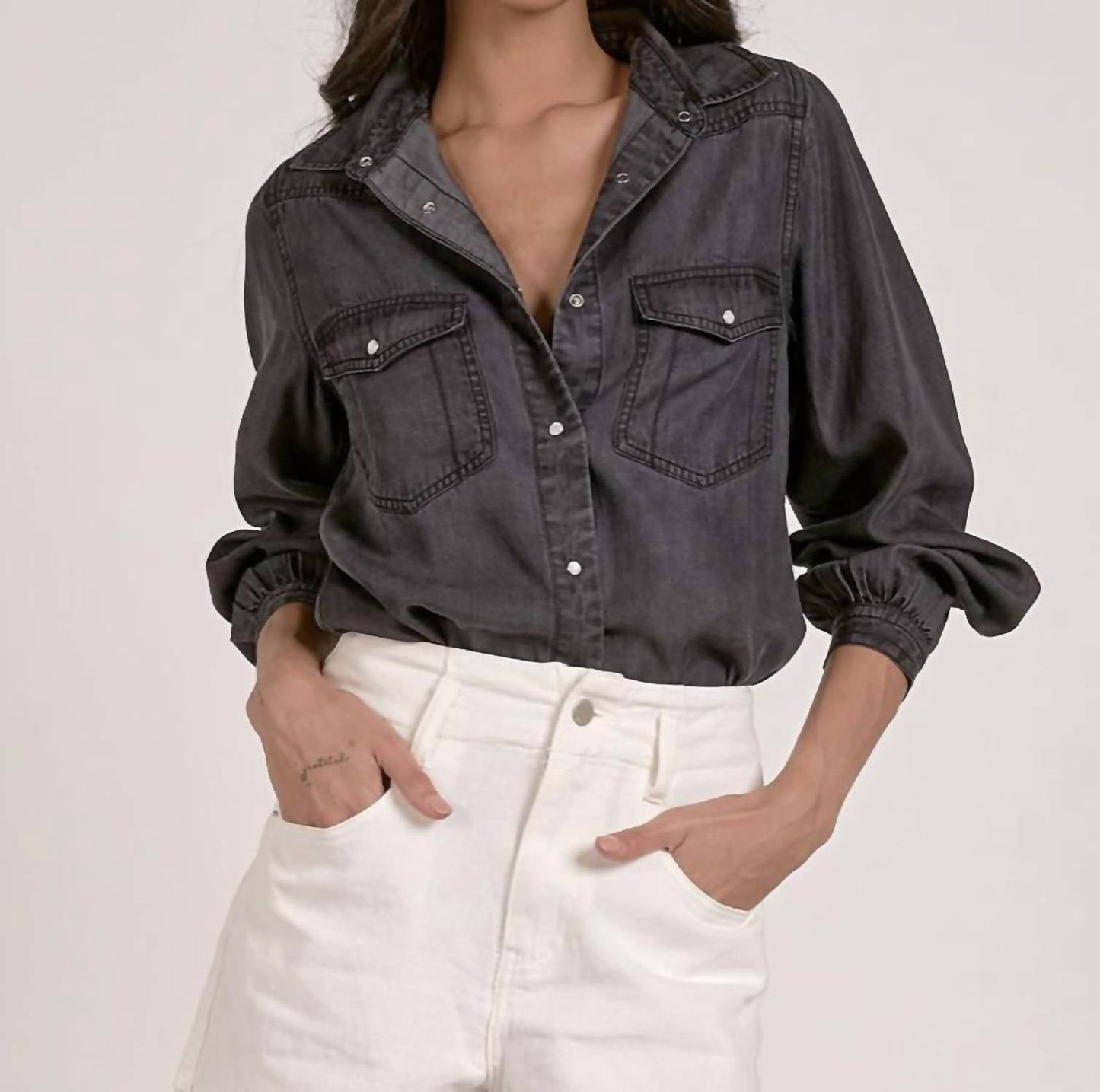 Elan - Two Pocket Demin Longsleeve Shirt