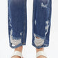 Kancan - High Rise Relaxed Straight Leg Crop Jeans