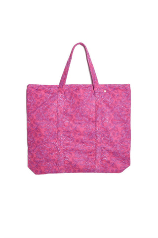 Jocelyn - Women's Cassis Printed Terry Tote Bag