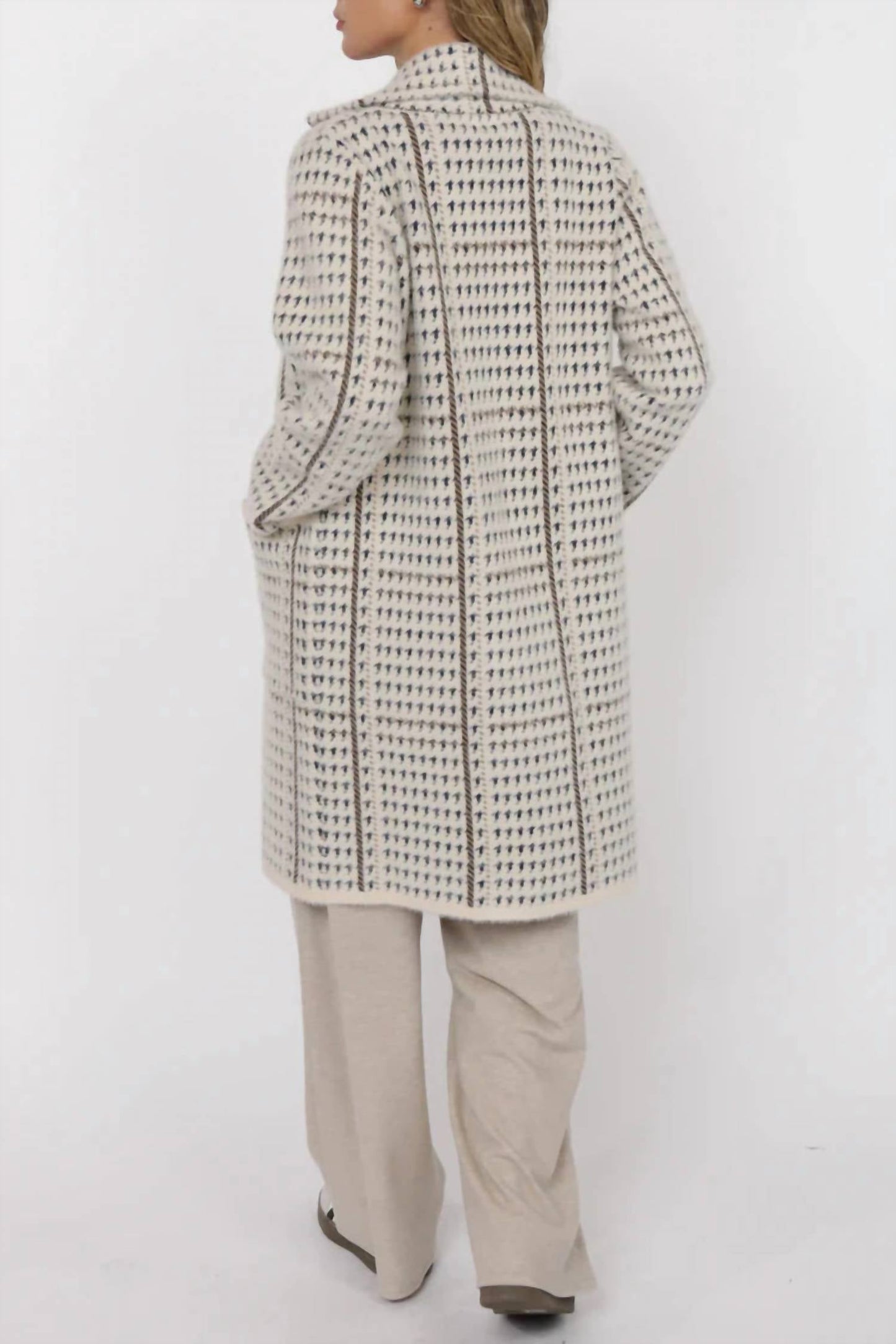 Sage The Label - Women's Marceau Hounndstooth Coatigan