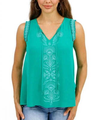 Grace And Lace - Women's Embroidered Top