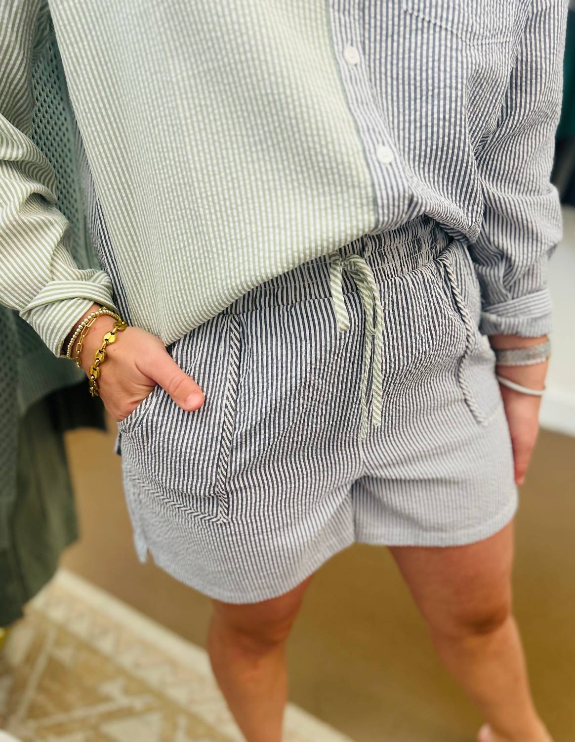 Flags & Anthem - Bailey Seersucker Pull On Short