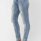 Judy Blue - High Waist Heavy Destroy Tall Skinny Denim Jeans