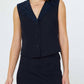 Current Air - V-neck Sleeveless Button Front Vest
