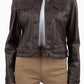 Kut From The Kloth - Julia Coated Crop Denim Trucker Jacket