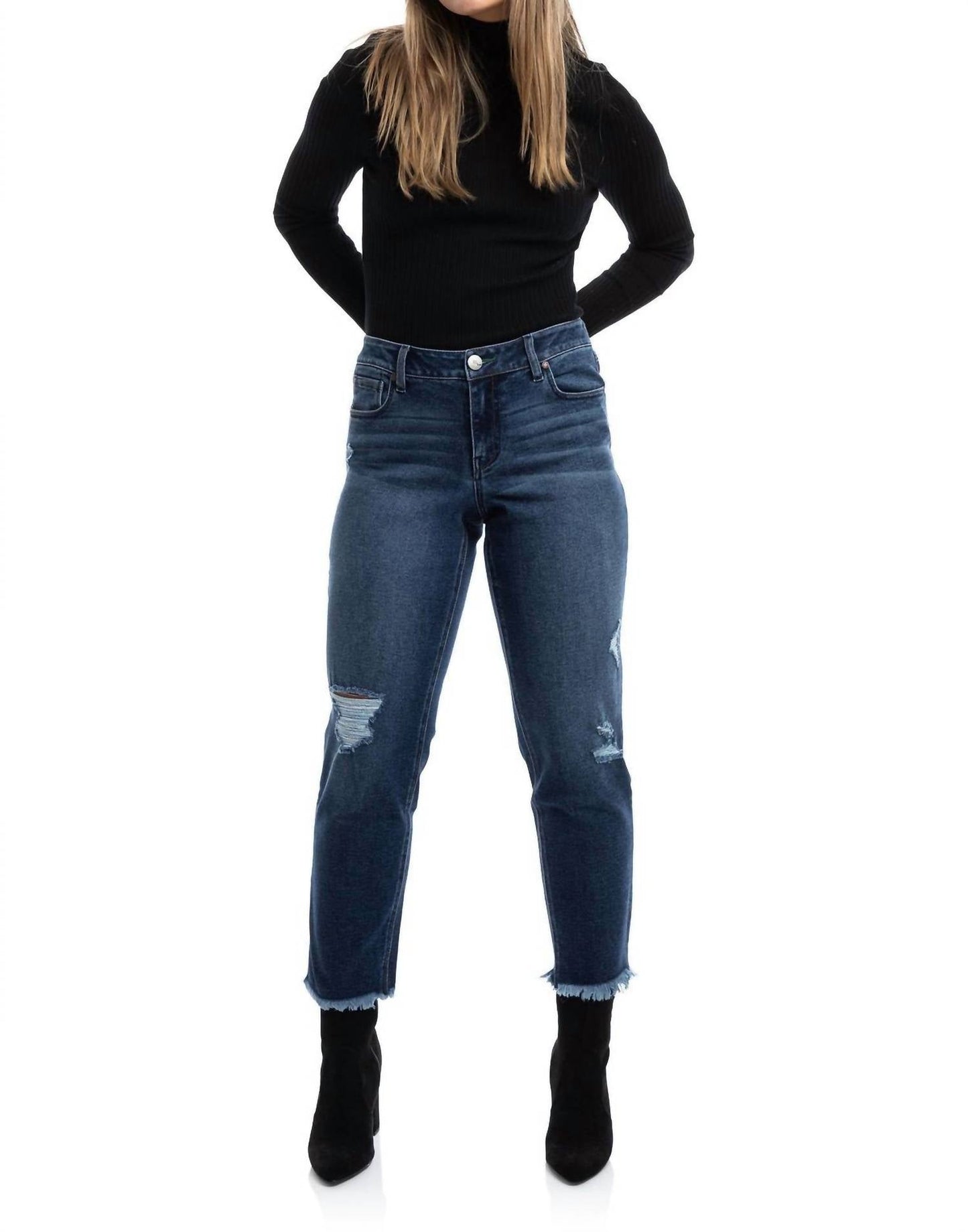 1822 Denim - Eco Mid-rise Slim Girlfriend Jeans