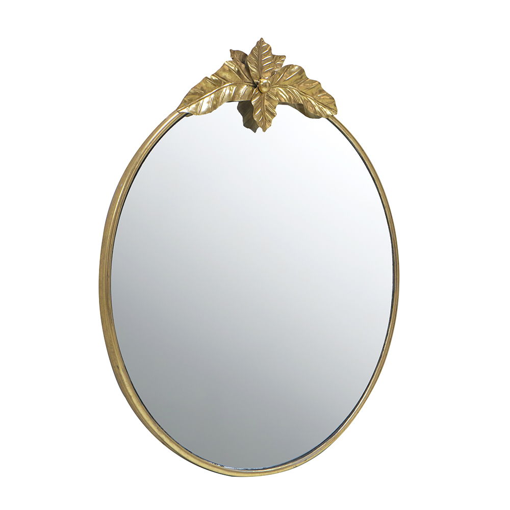 Large Round Wall Mirror With Metal Frame Circle Accent Mirror For Living Room Bedroom Entryway - Gold