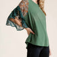 Umgee - Floral & Animal Bell Sleeve Top