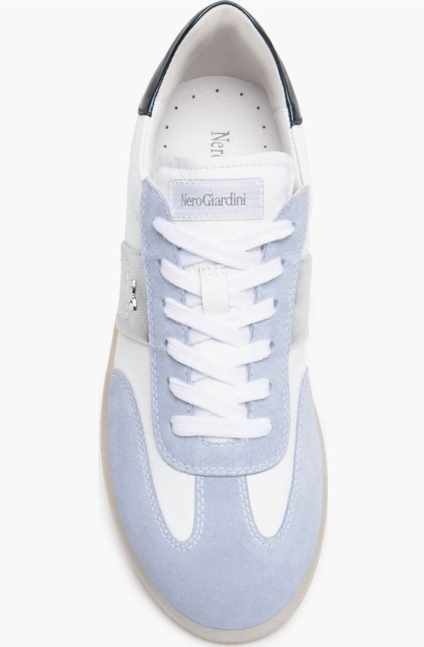 Nerogiardini - Women's Mixed Leather Low-top Tennis Sneakers