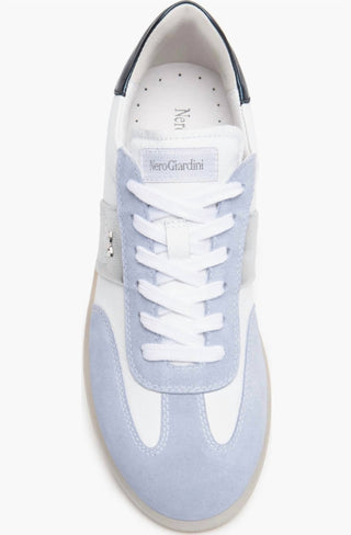Nerogiardini - Women's Mixed Leather Low-top Tennis Sneakers