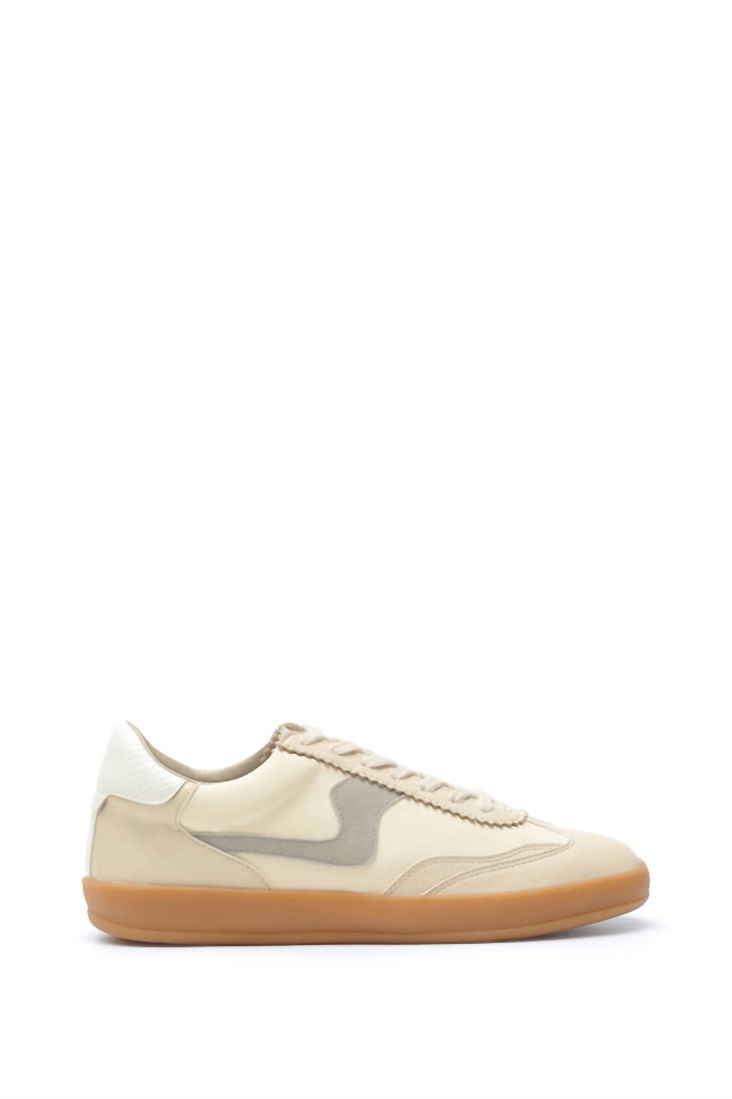 Miim - Women's Textured Platform Lace-up Trainer Sneakers