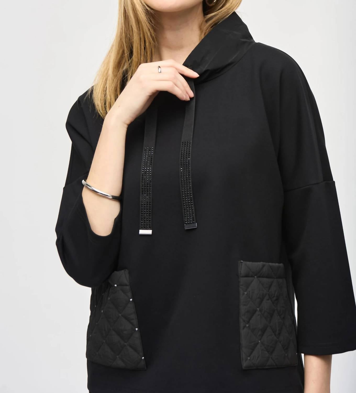 Joseph Ribkoff - Cowl Collar Boxy Top