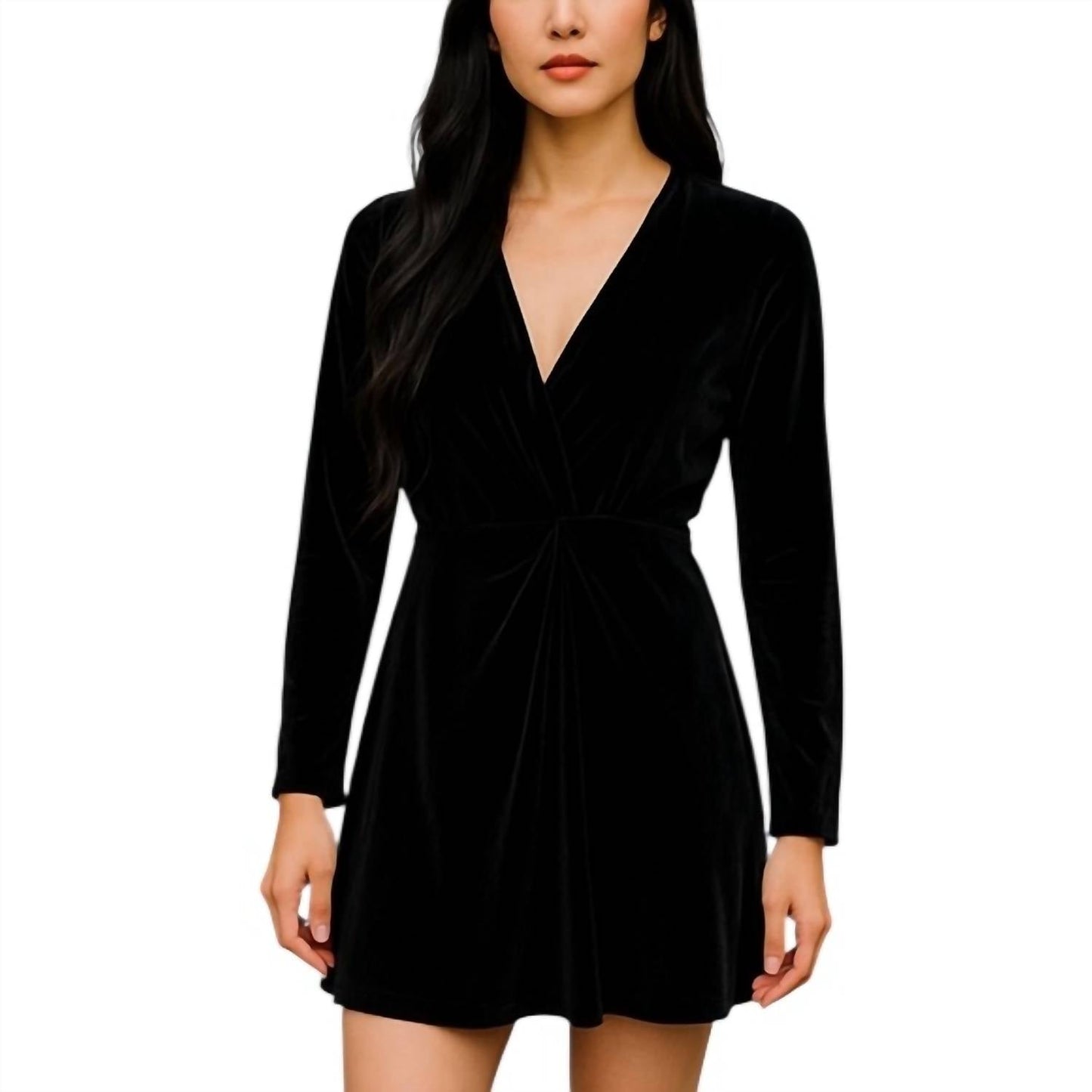The Kooples - Velvet Long Sleeve Mini Dress