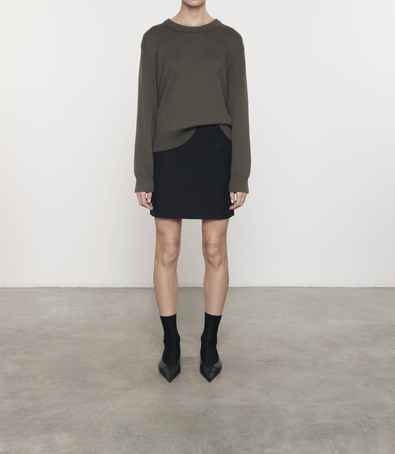 Enza Costa - CHUNKY COTTON LONG SLEEVES CREWNECK SWEATER