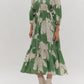 Entro - Floral Button-up Midi Dress