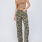 Hidden - Wide Leg Camo Jean