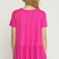 Entro - Short Sleeve Peplum Top