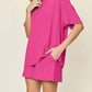 Double Take - Cozy Comfy Fit T-shirt & Shorts Set