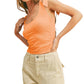 &Merci - Ribbed Tie Strap Tank