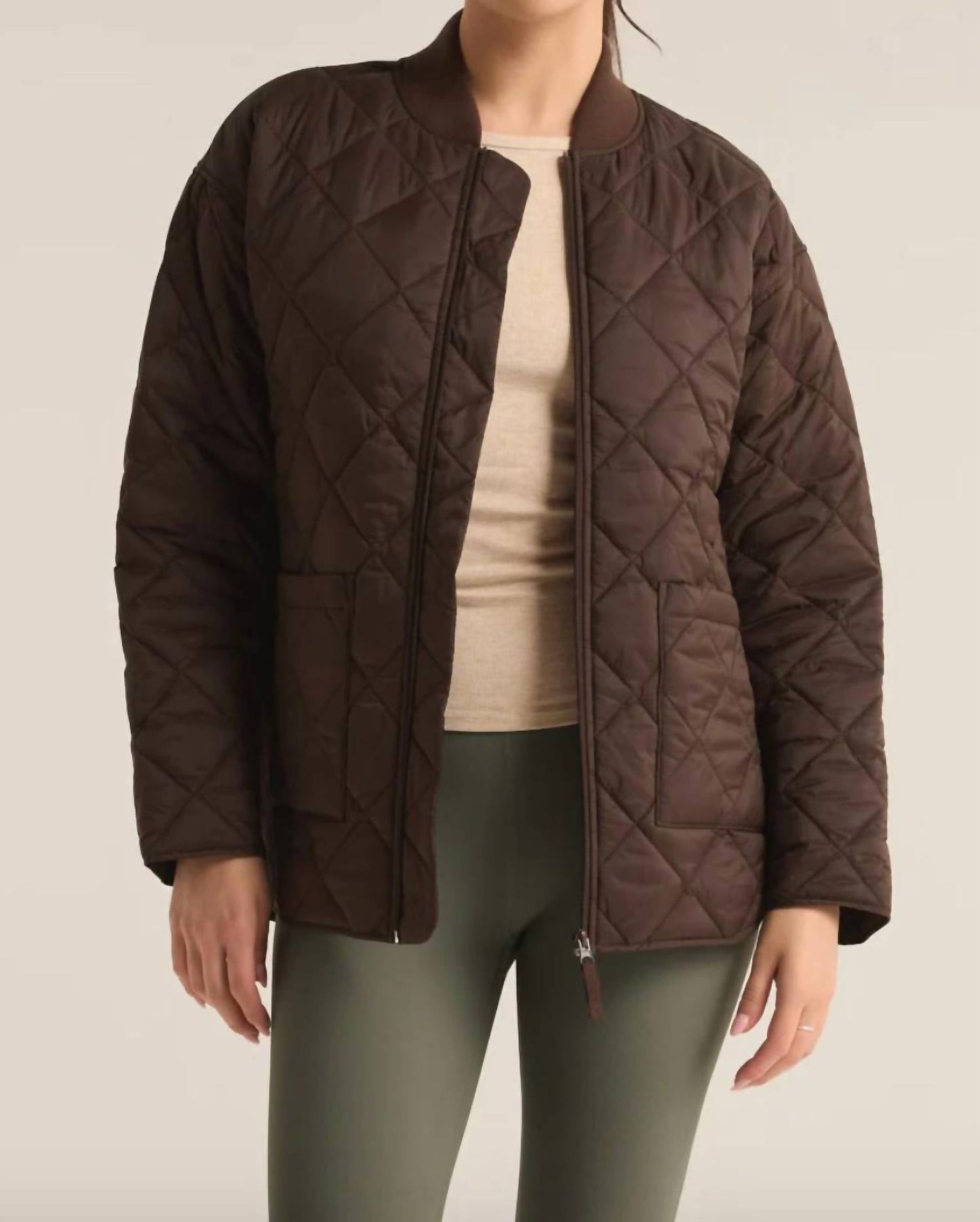 Z Supply - Quilted Nylon Bomber Jacket