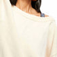 Free People - Street Fair Ivory Sweater Tunic Oversized Pullover