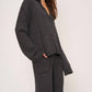Project Social T - EARLY NIGHT COLLARED RIB LONGSLEEVE TOP