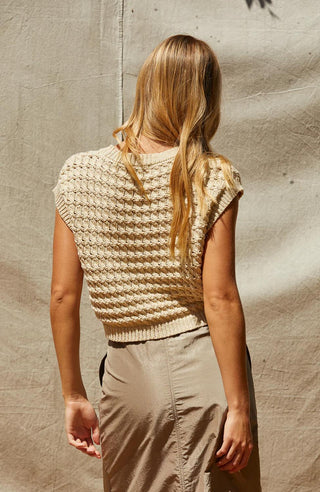 Crescent - Lexie Cropped Sweater Knit Top