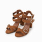 Ikks - Chaus strappy suede leather sandals