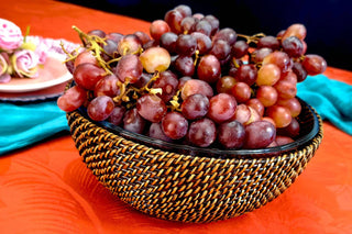Calaisio - Round Basket Serving Glass Bowl
