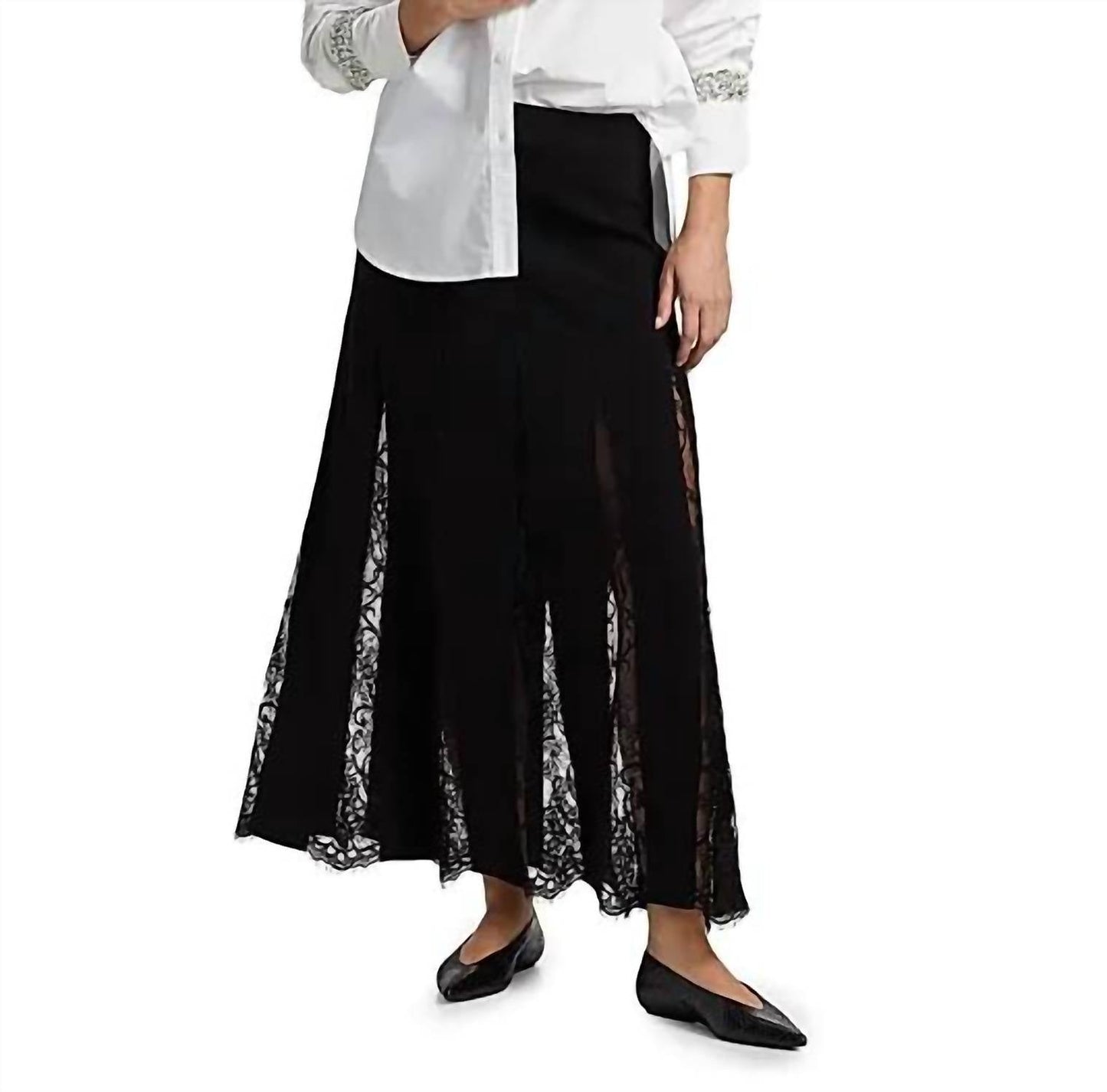 A.L.C. - Mira Lace A-line Maxi Skirt
