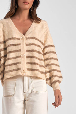 Elan - Carmel Stripe Cardigan
