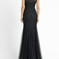 Alexander By Daymor - Illusion Embroidered Mesh Gown