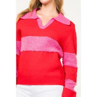 Thml - Collared Colorblock Sweater
